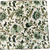 Block Print Olive Green Floral Cloth Napkin