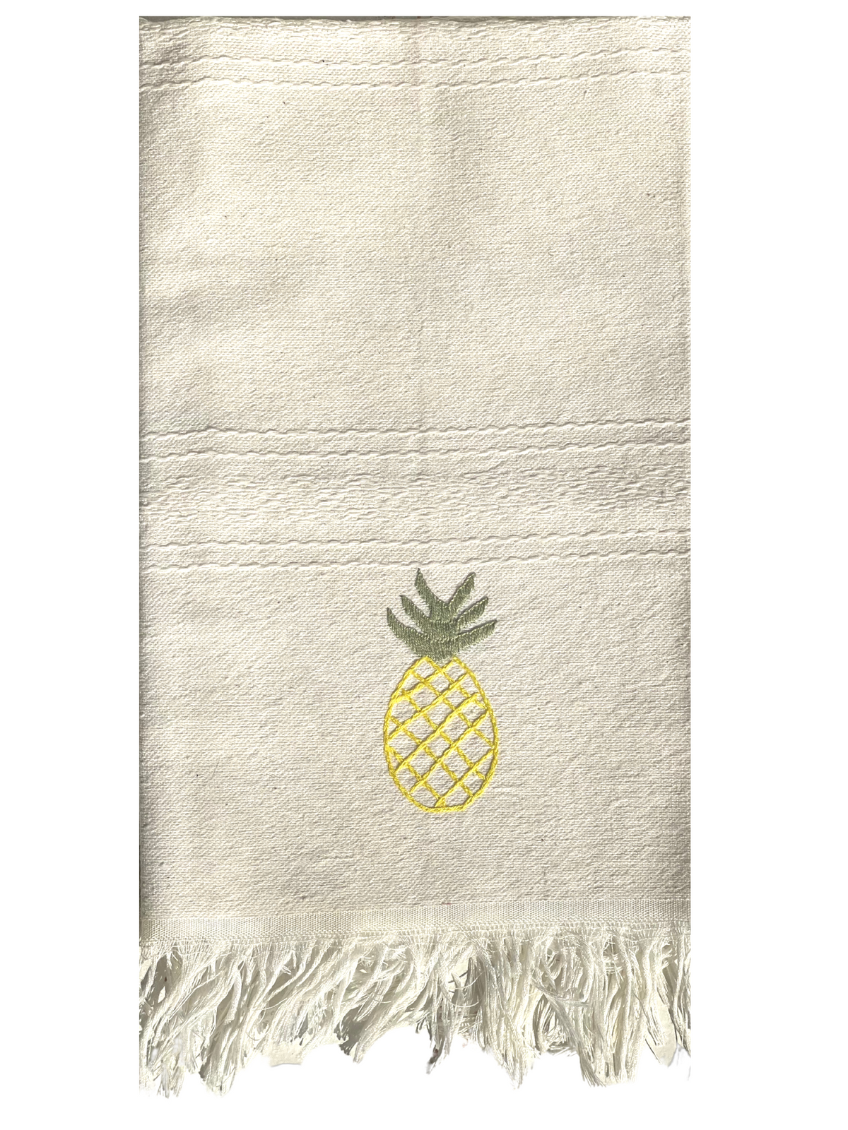 Hand Towel with Hand Stitched Pineapple - Charleston Collection