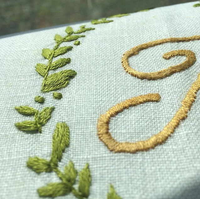 Handmade Monograms Set Hibiscus Linens Apart Featured at Danielle Rollins Blog