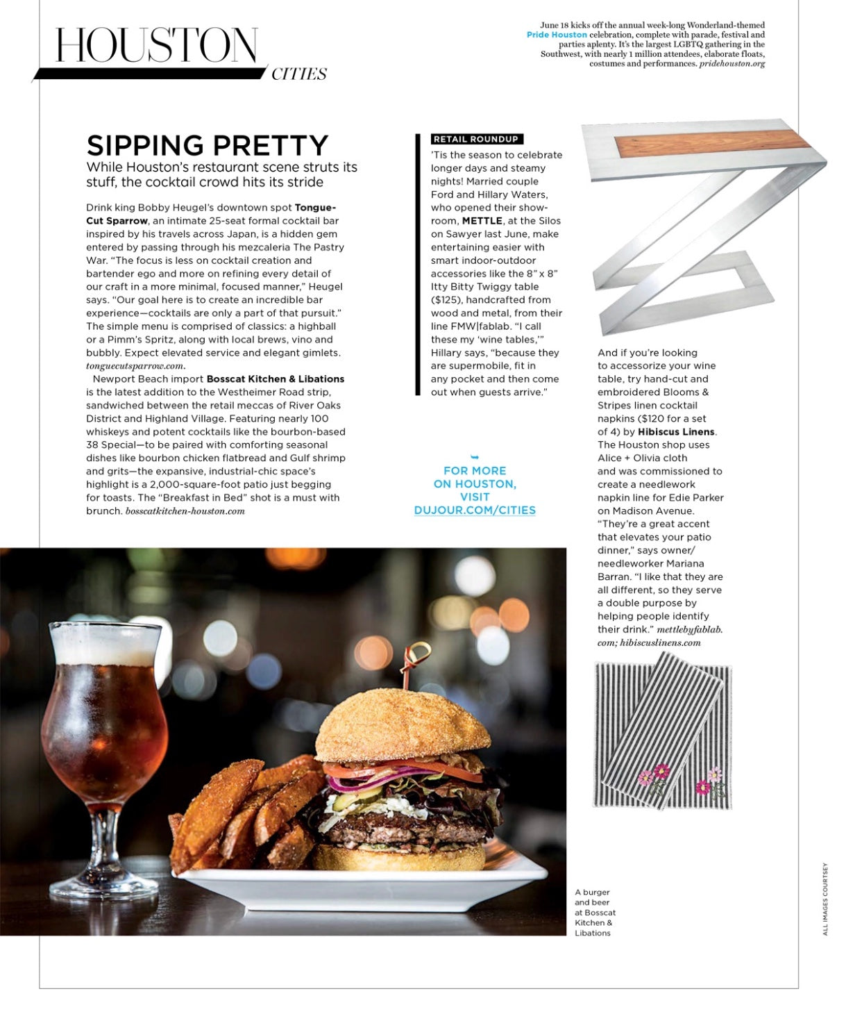 AS SEEN IN DUJOUR MAGAZINE