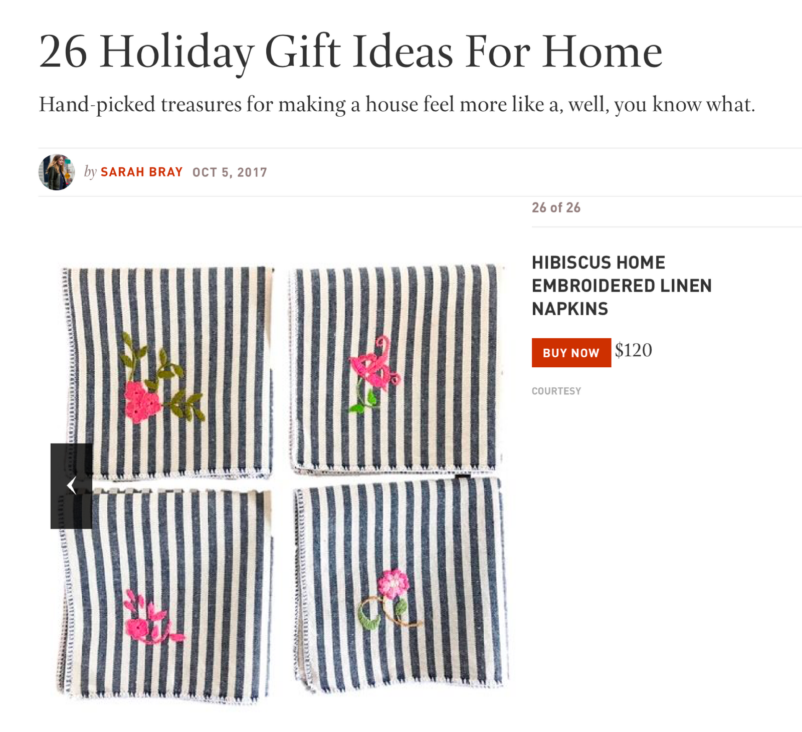 As Seen in Town & Country Online