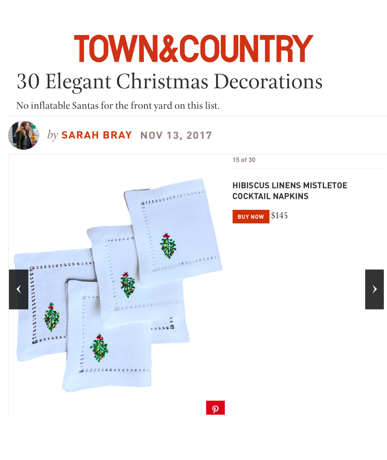 As Seen in Town & Country and now you can shop them here!