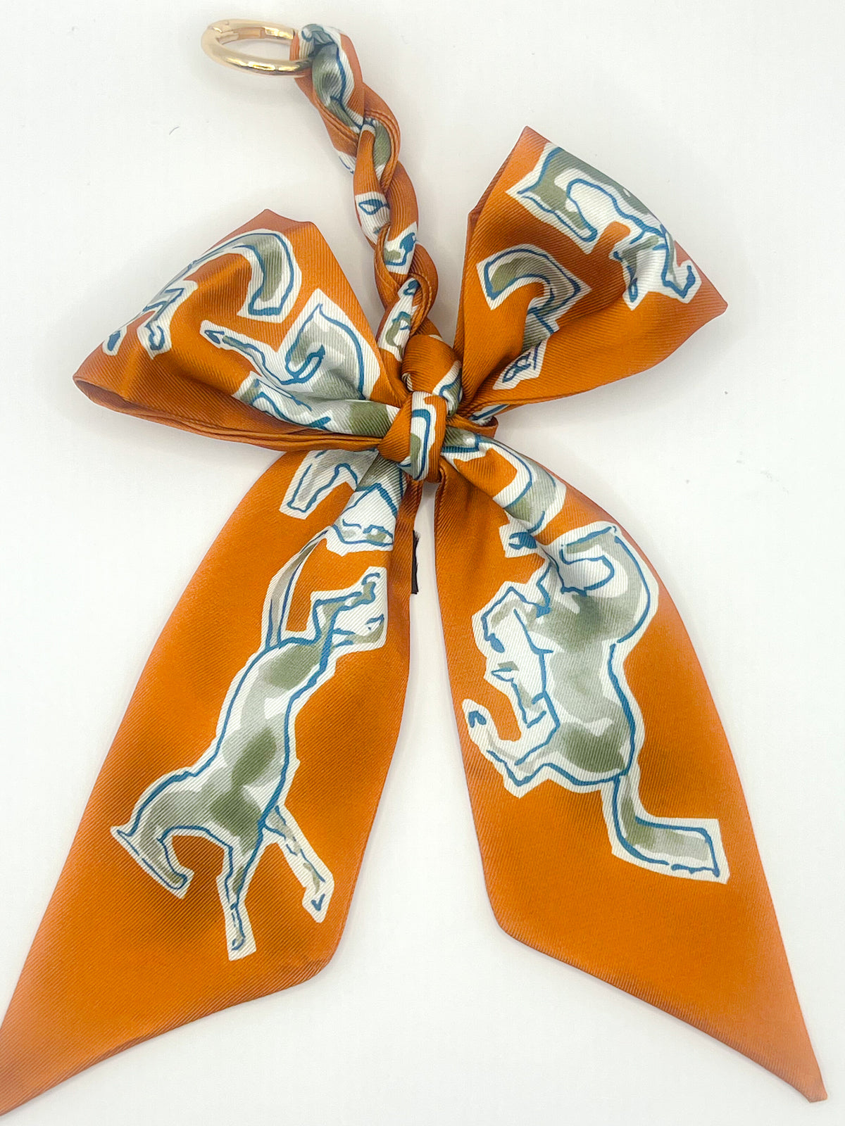Horse Silk Bow Bag Charm