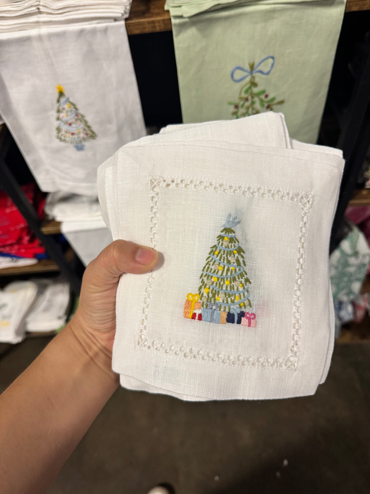 Christmas Tree Cocktail Napkin