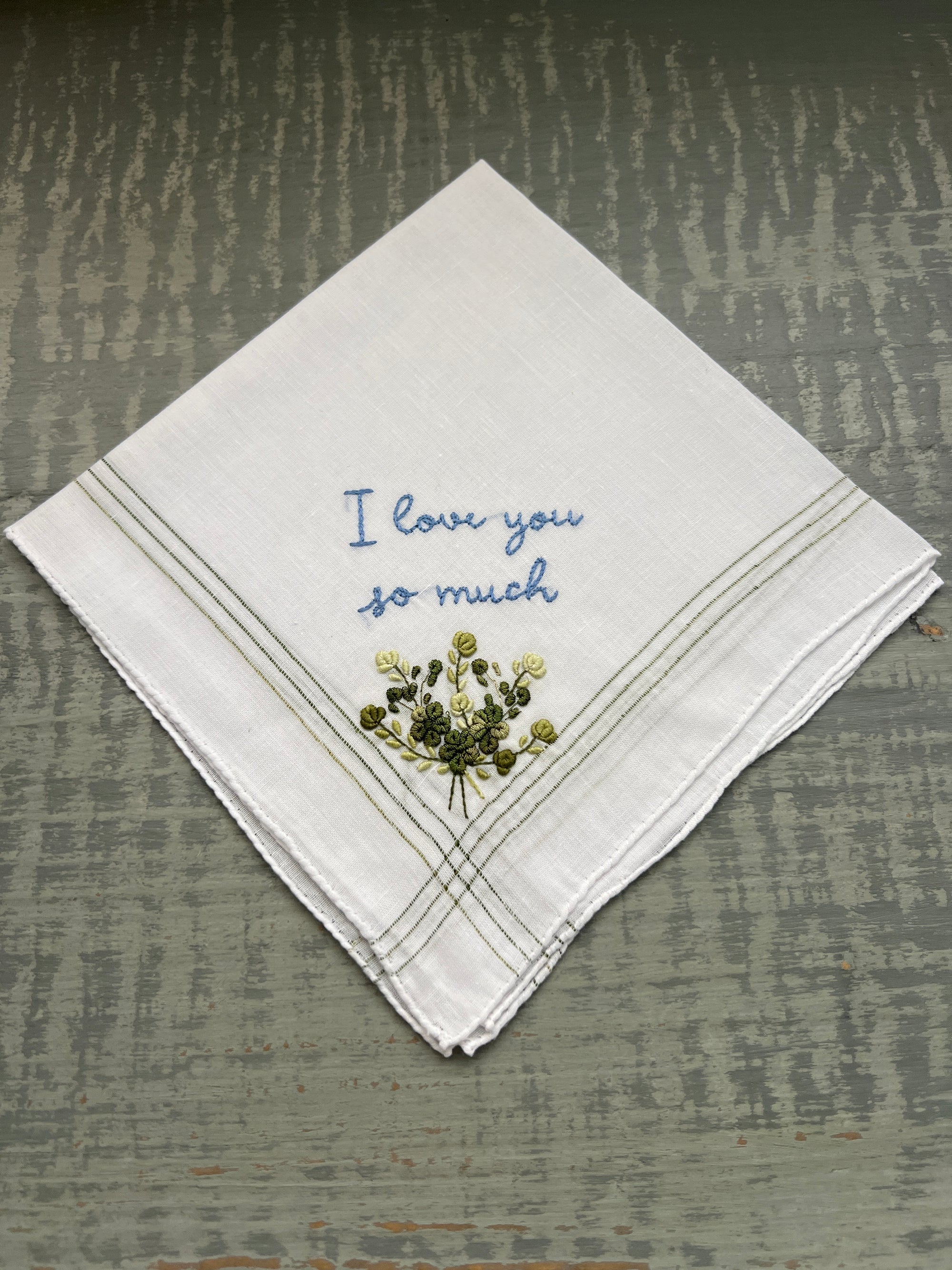 I love you so much-  Handkerchief
