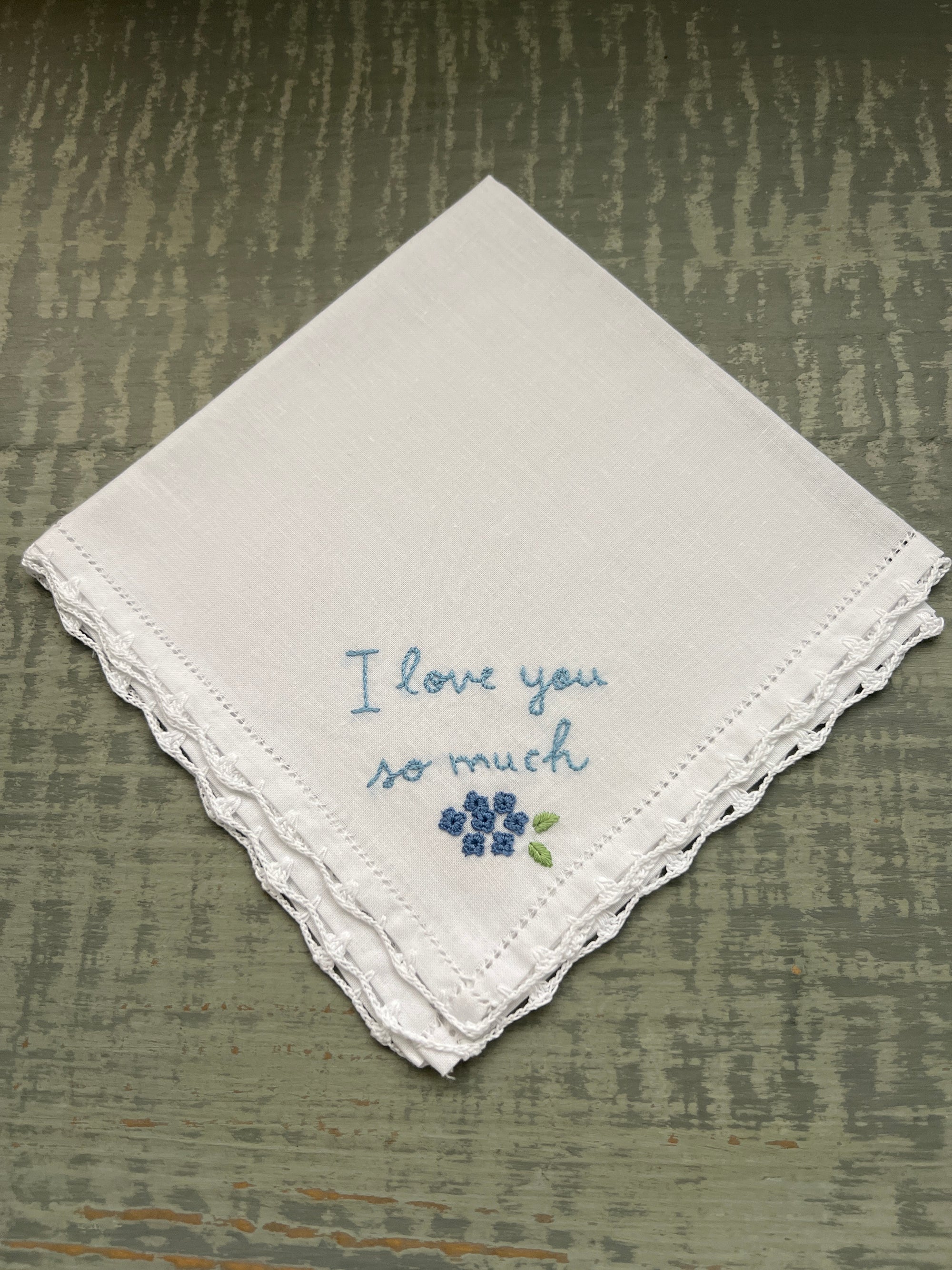 I love you so much-  Handkerchief