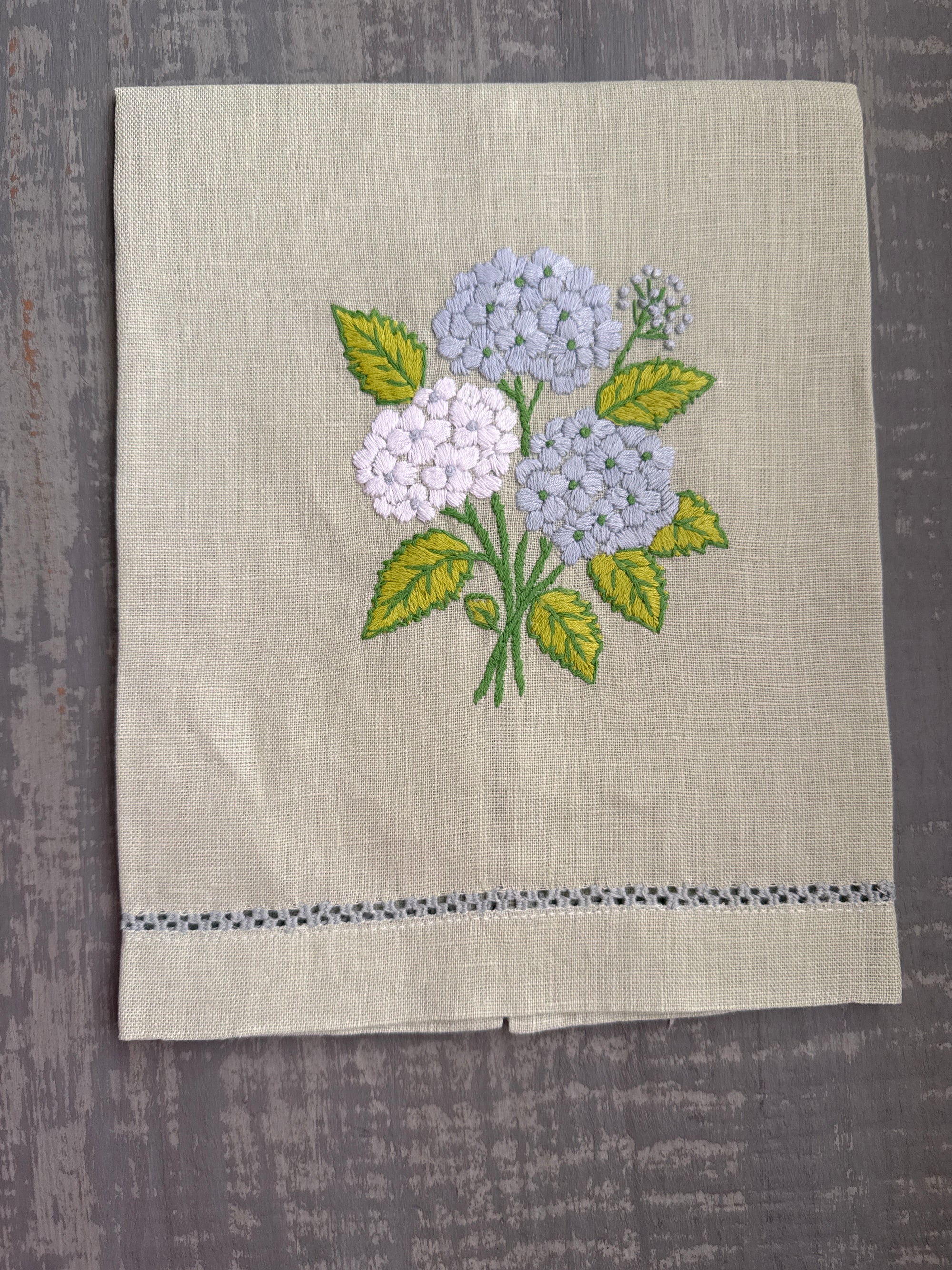 Hydrengeas Bunch Hand Towel