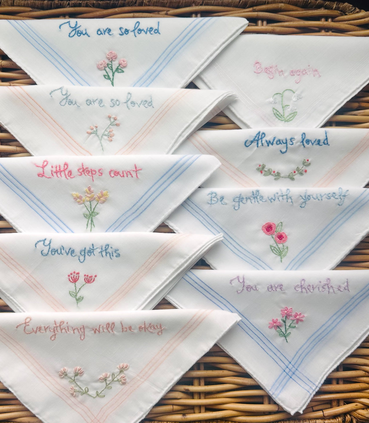 Pretty Words Handky, sold individually