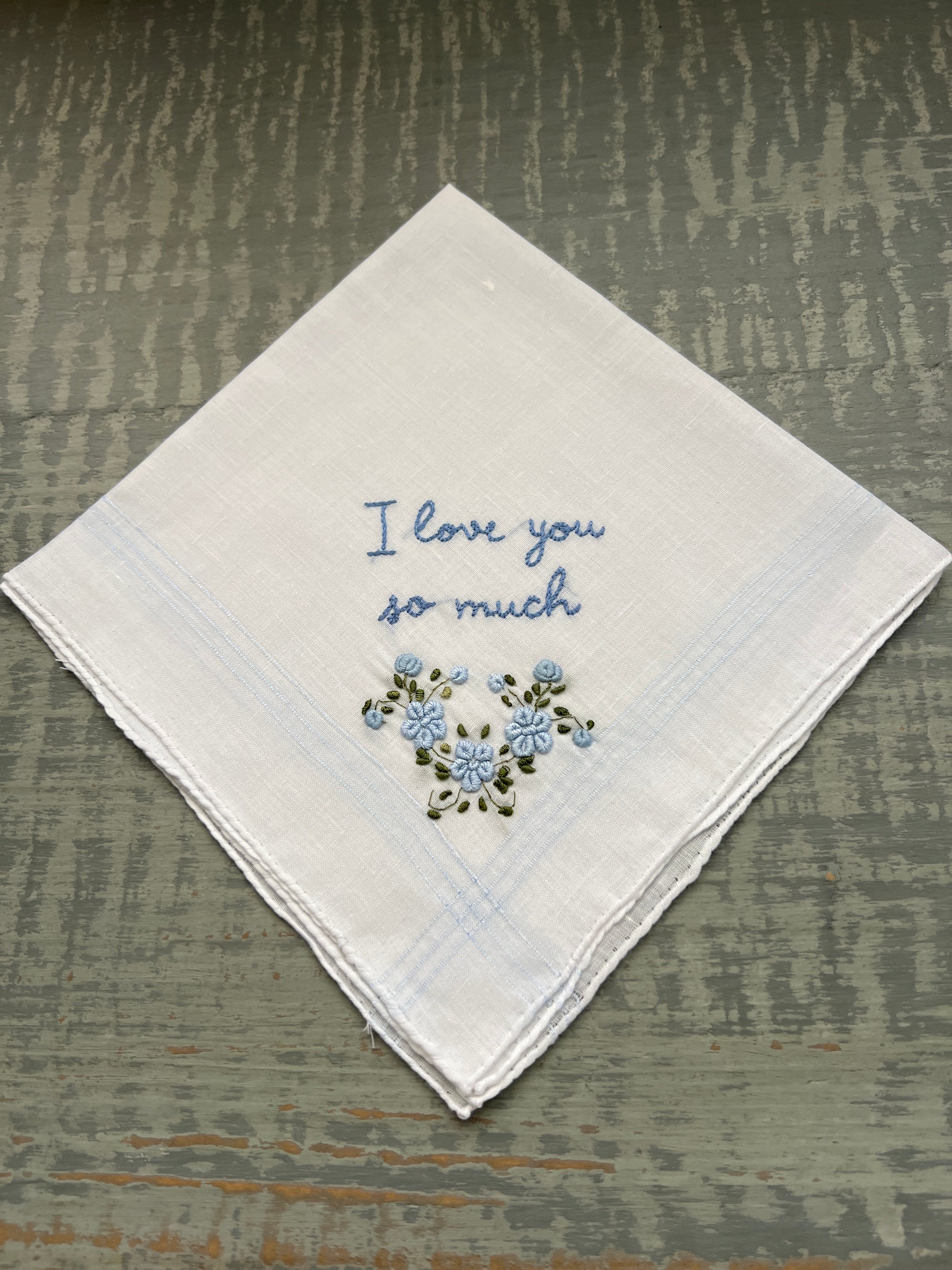 I love you so much-  Handkerchief