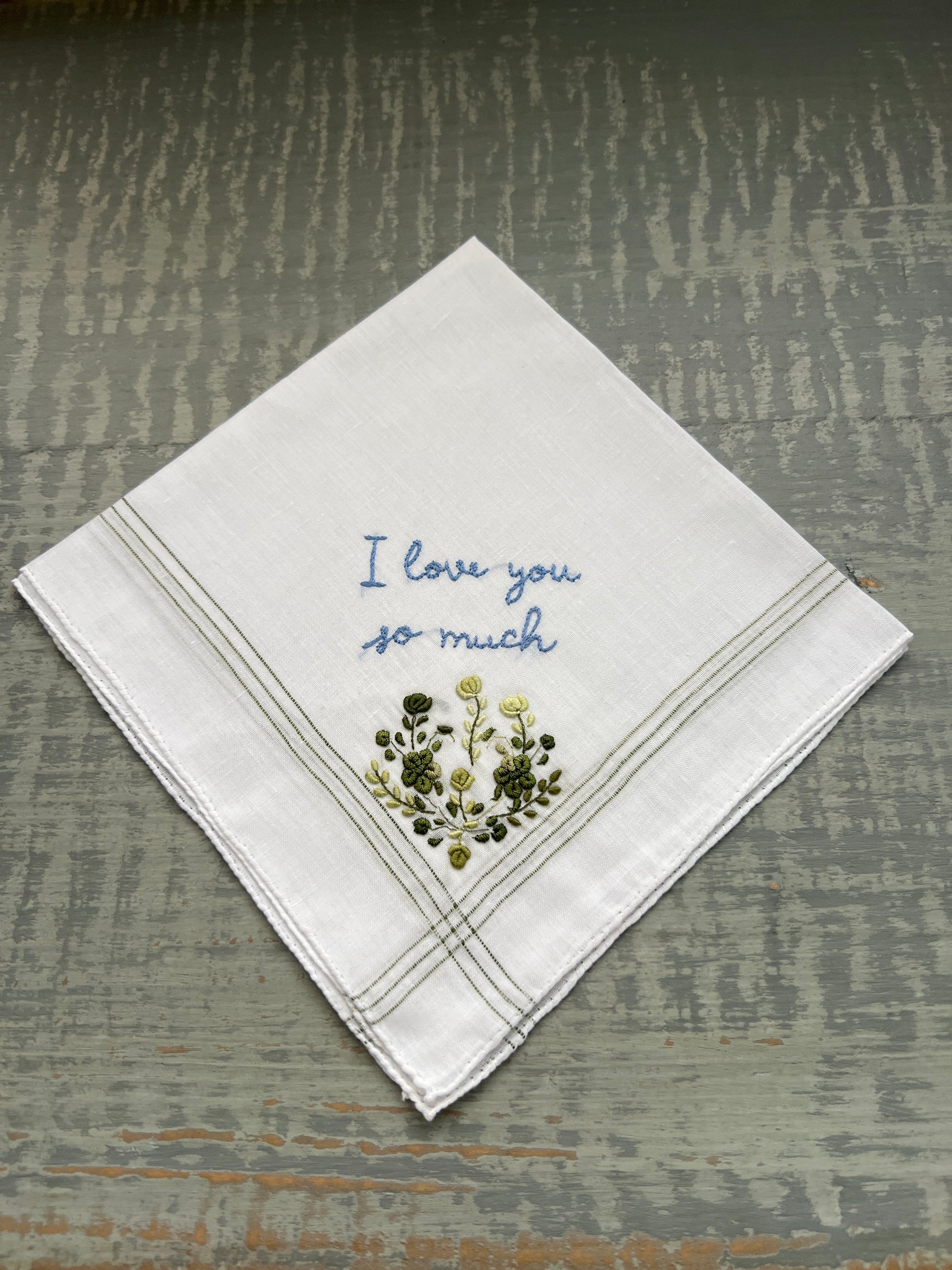 I love you so much-  Handkerchief