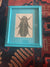 John Derian Bug Print in Turquoise Frame 8x10