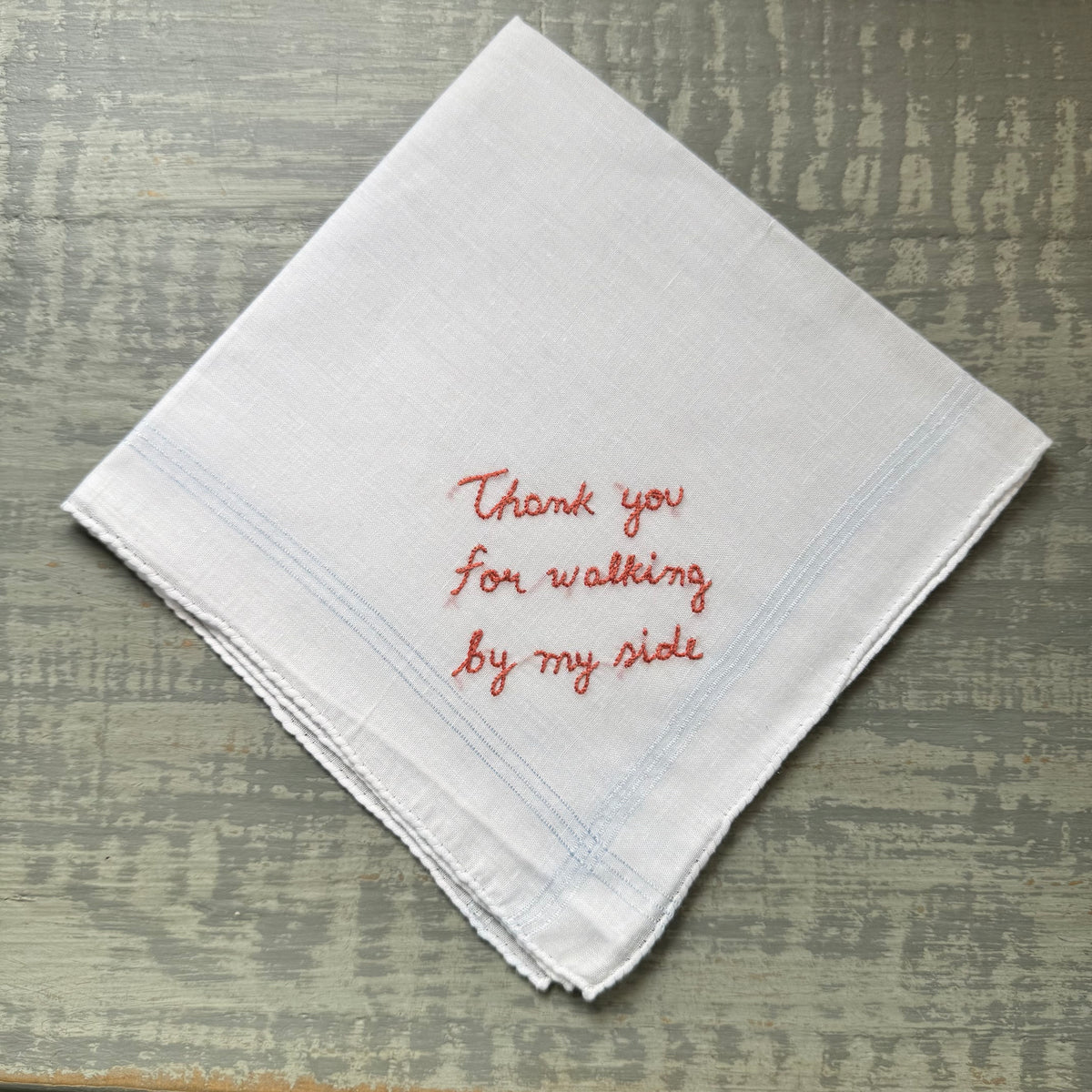 Thank you for walking by my side Handkerchief