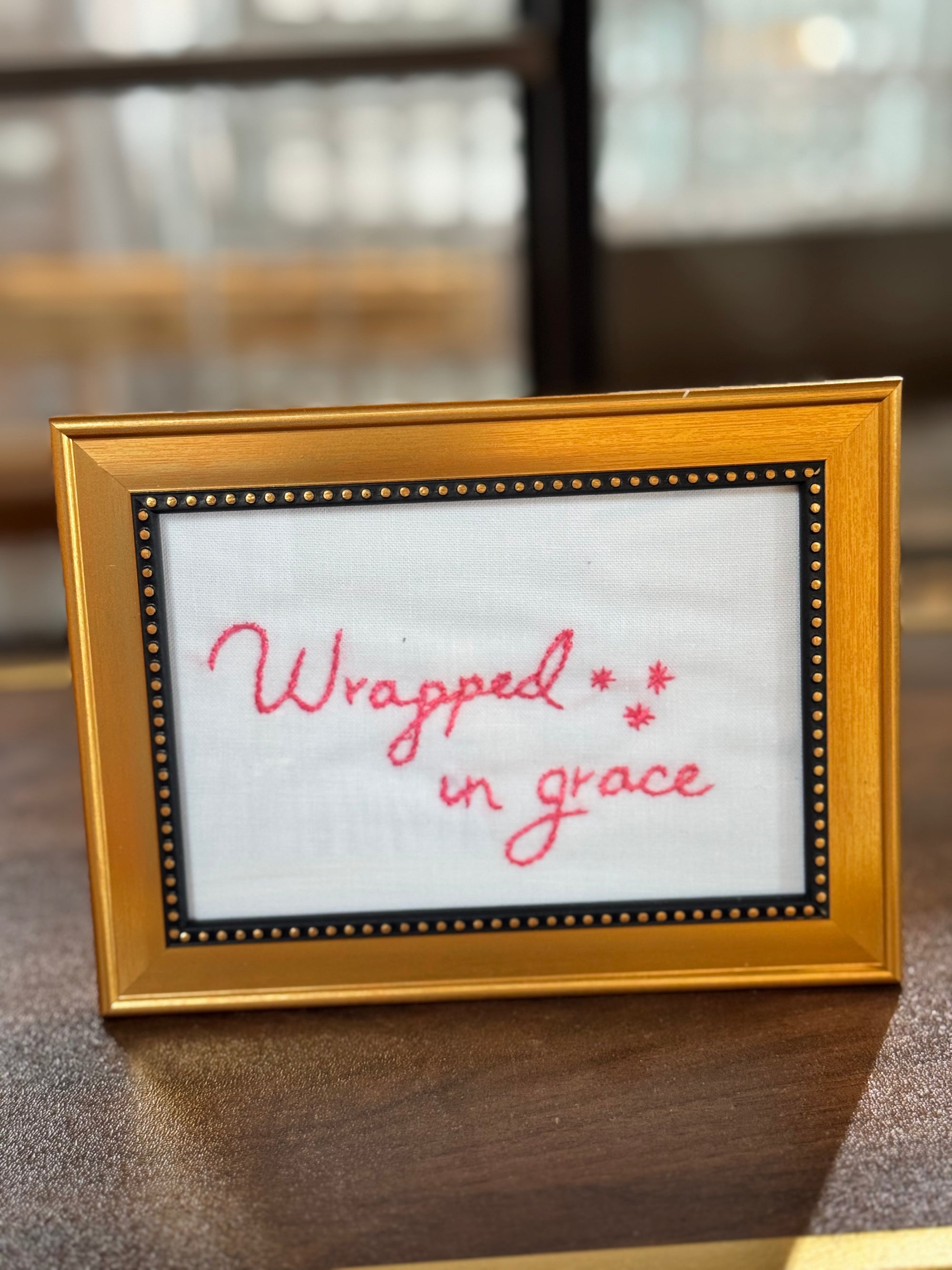 Wrapped in Grace - Pretty Words Framed Art