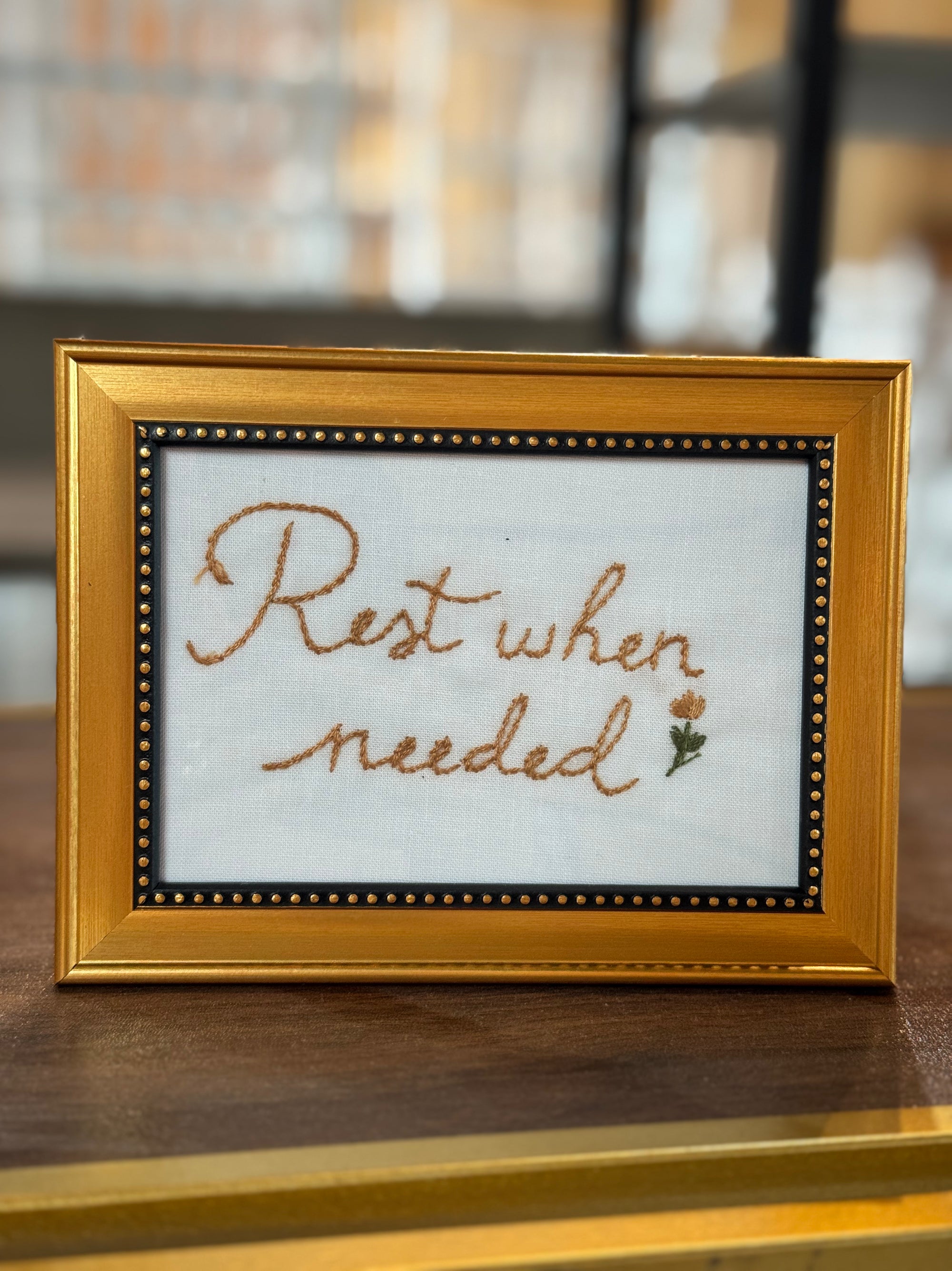 Rest When Needed - Pretty Words Framed Art
