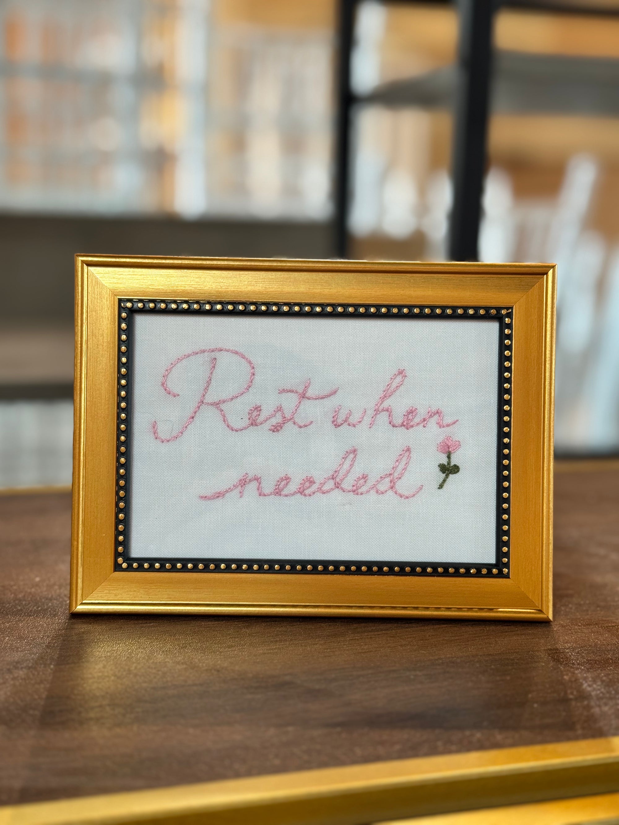 Rest When Needed - Pretty Words Framed Art