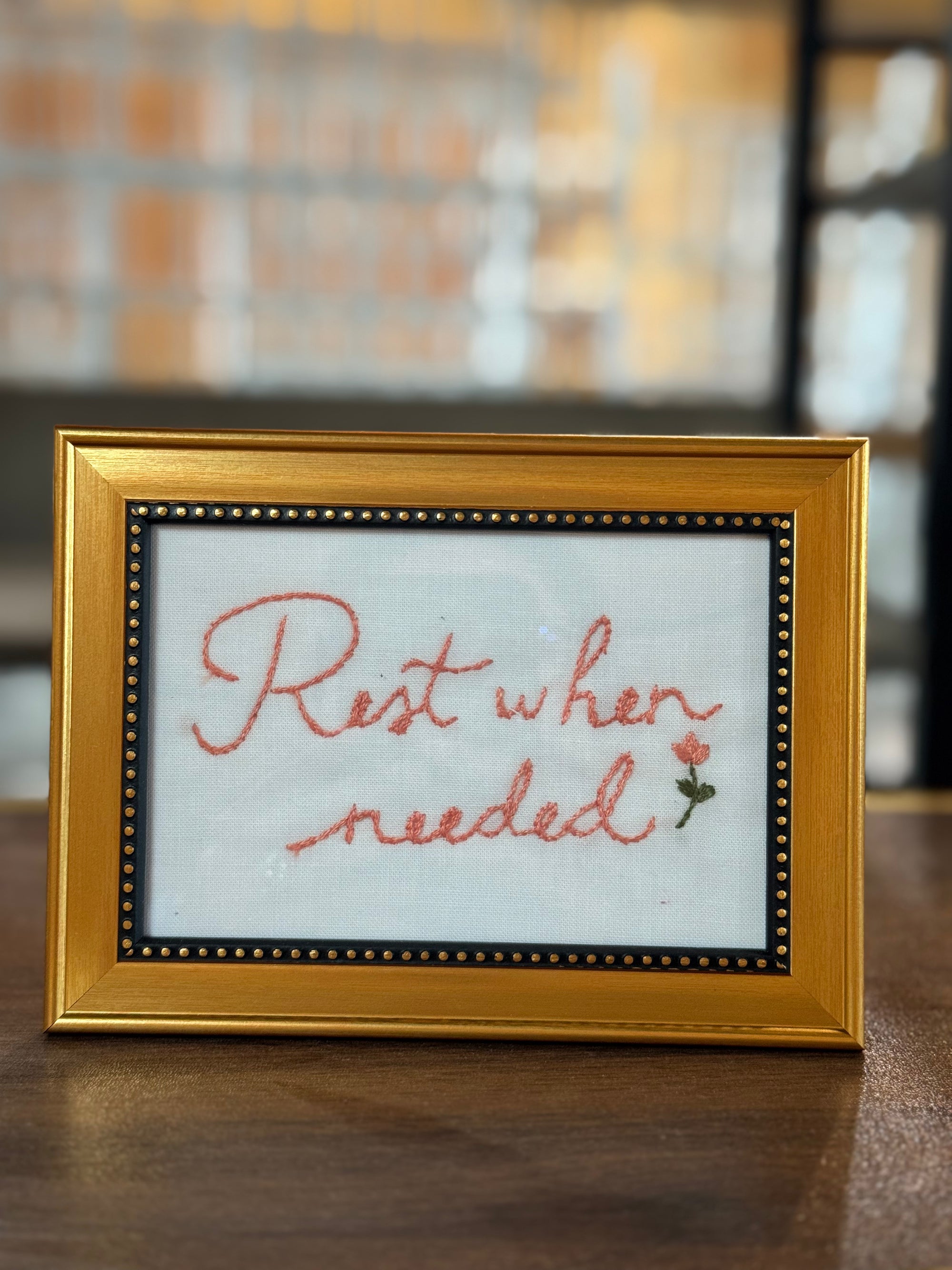 Rest When Needed - Pretty Words Framed Art