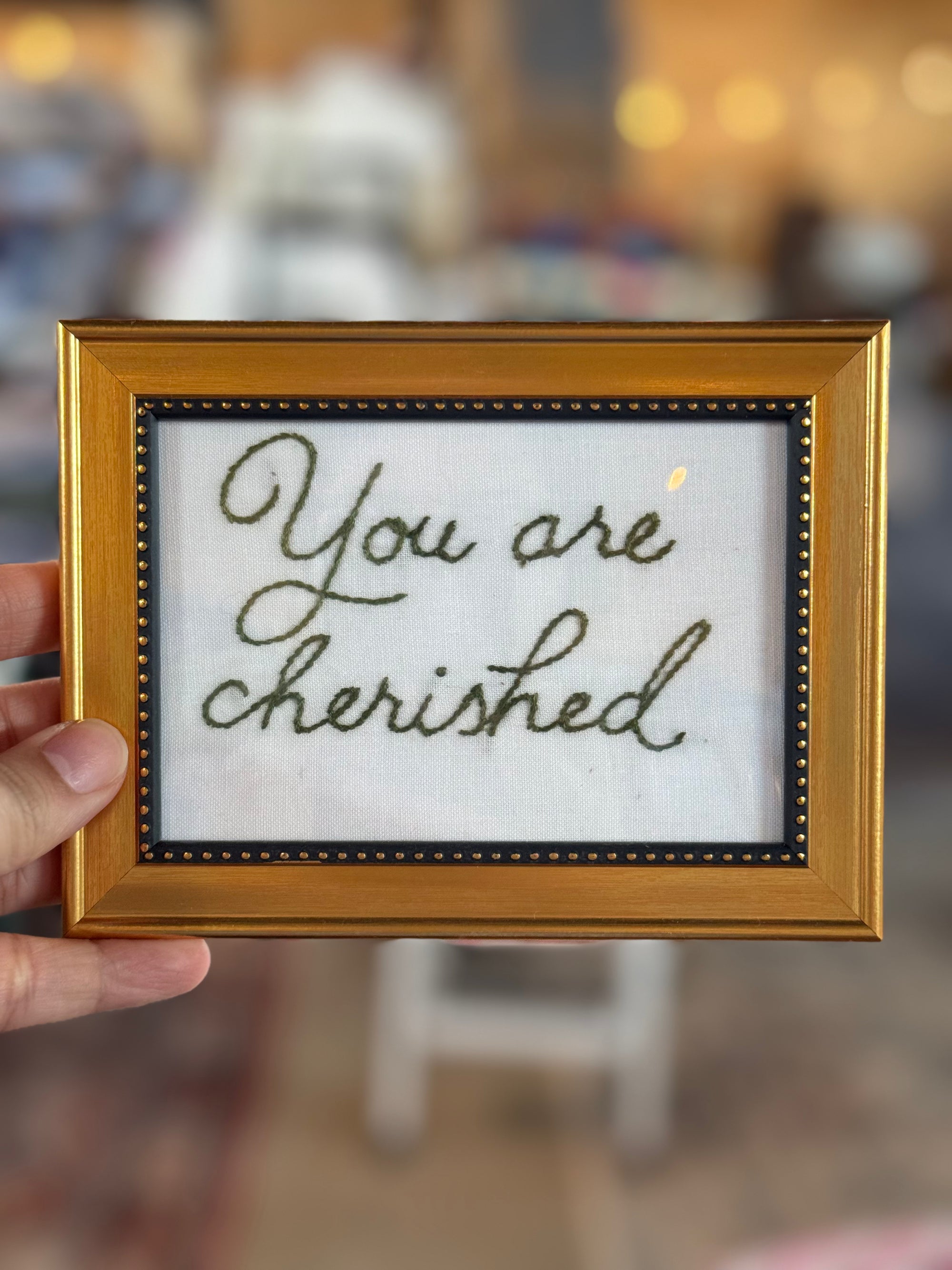 You are cherished - Pretty Words Framed Art