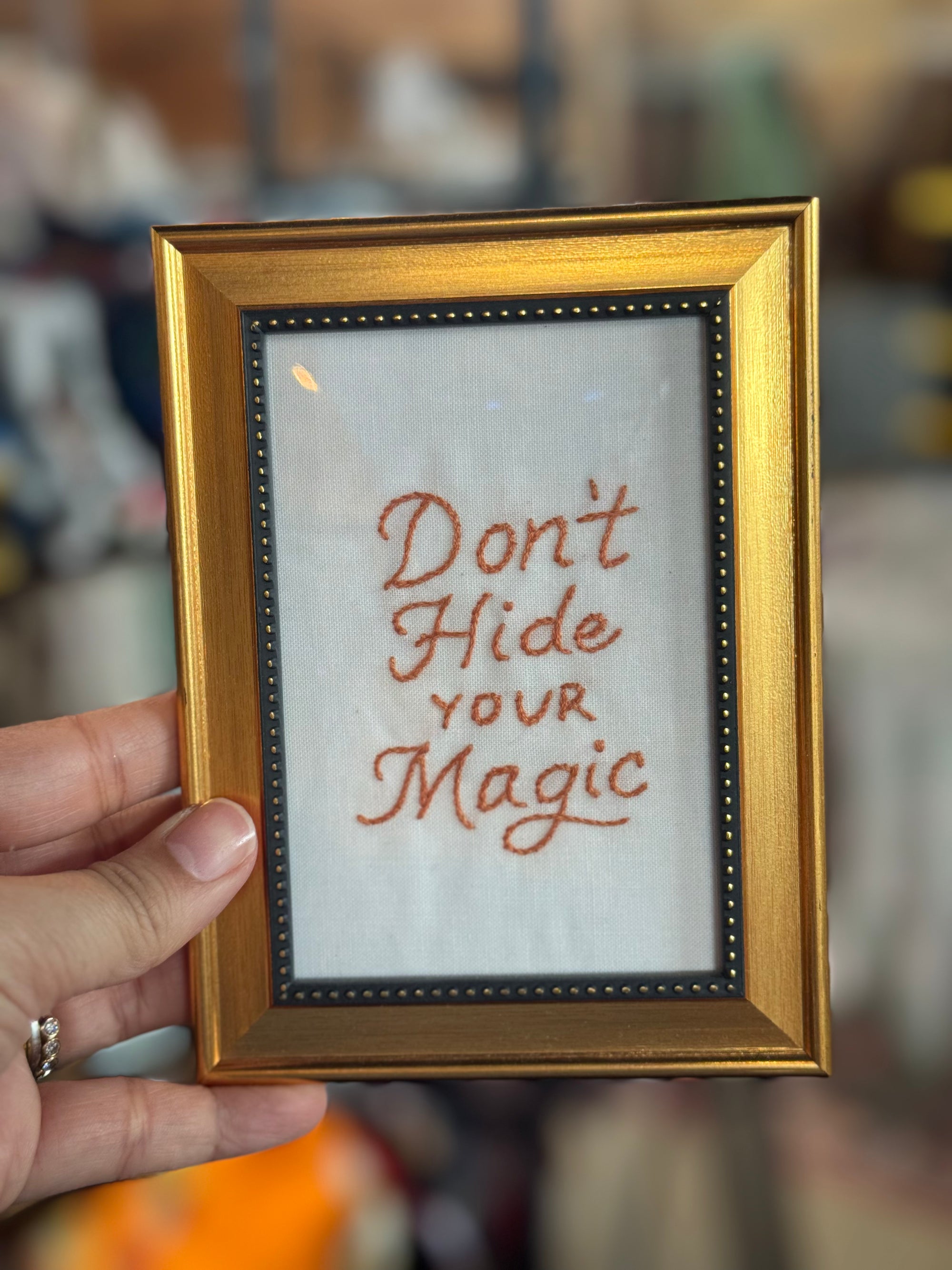 Dont Hide your magic- Pretty Words Framed Art
