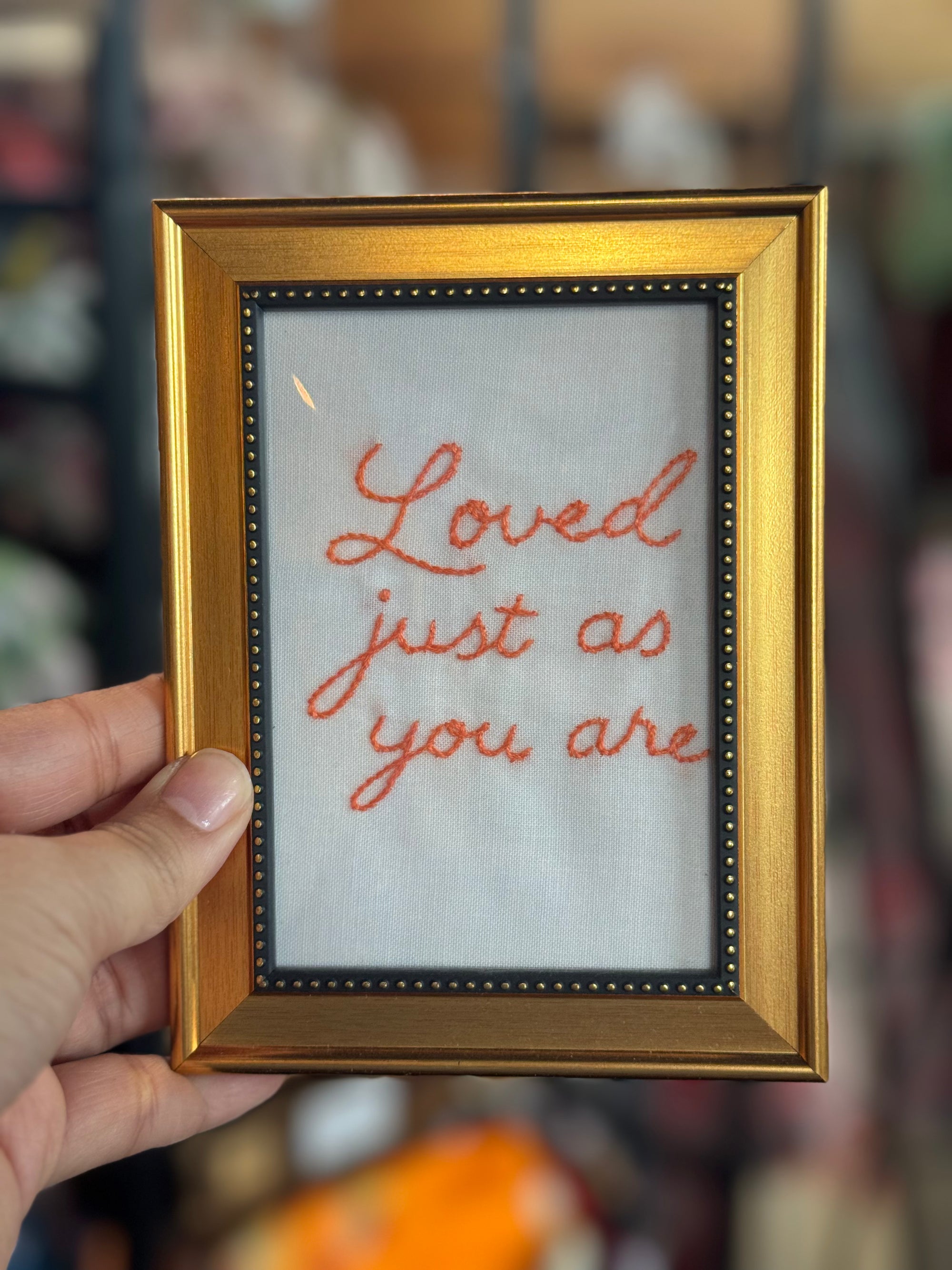 Loved just as you are - Pretty Words Framed Art