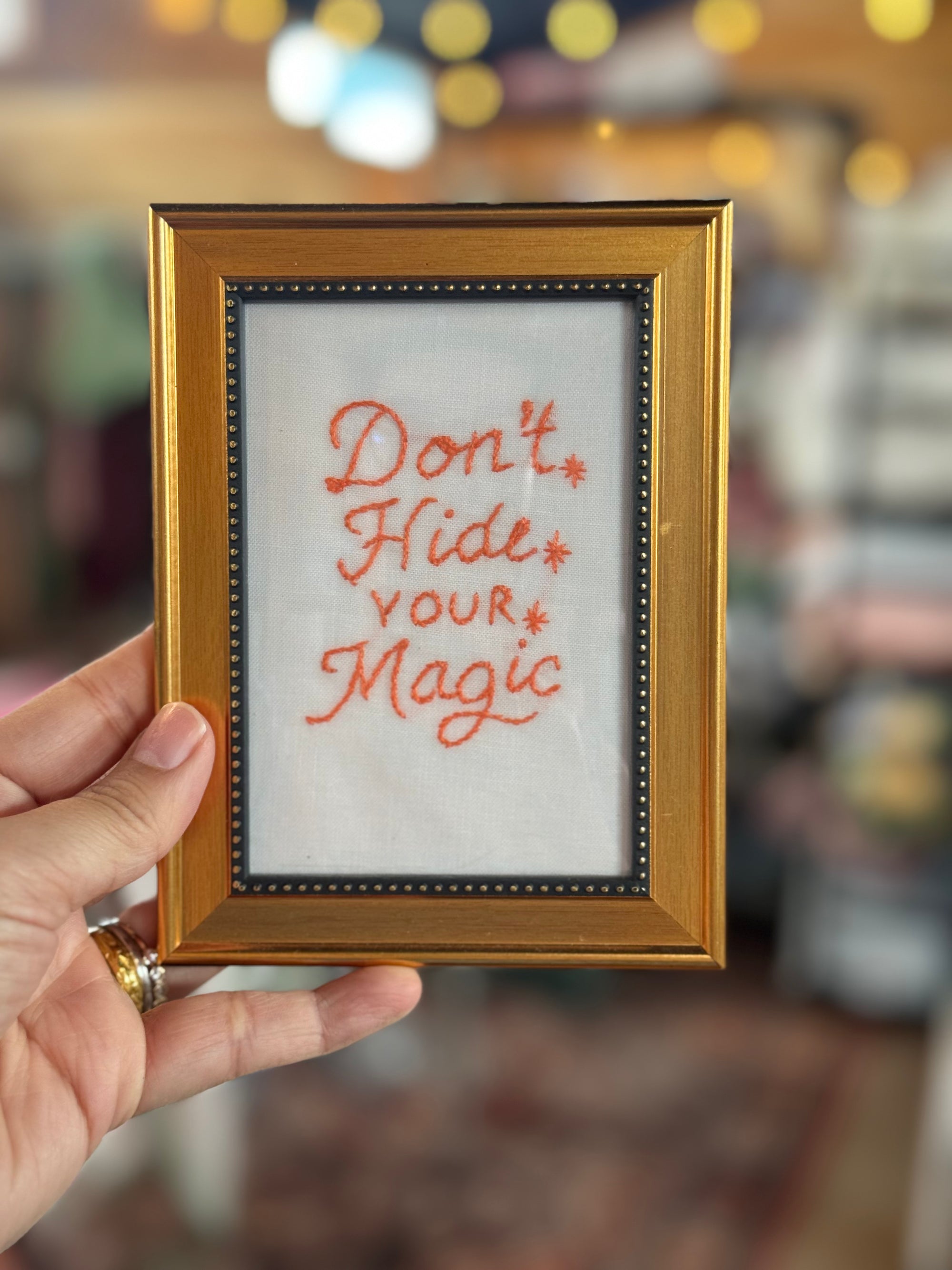 Dont Hide your Magic - Pretty Words Framed Art