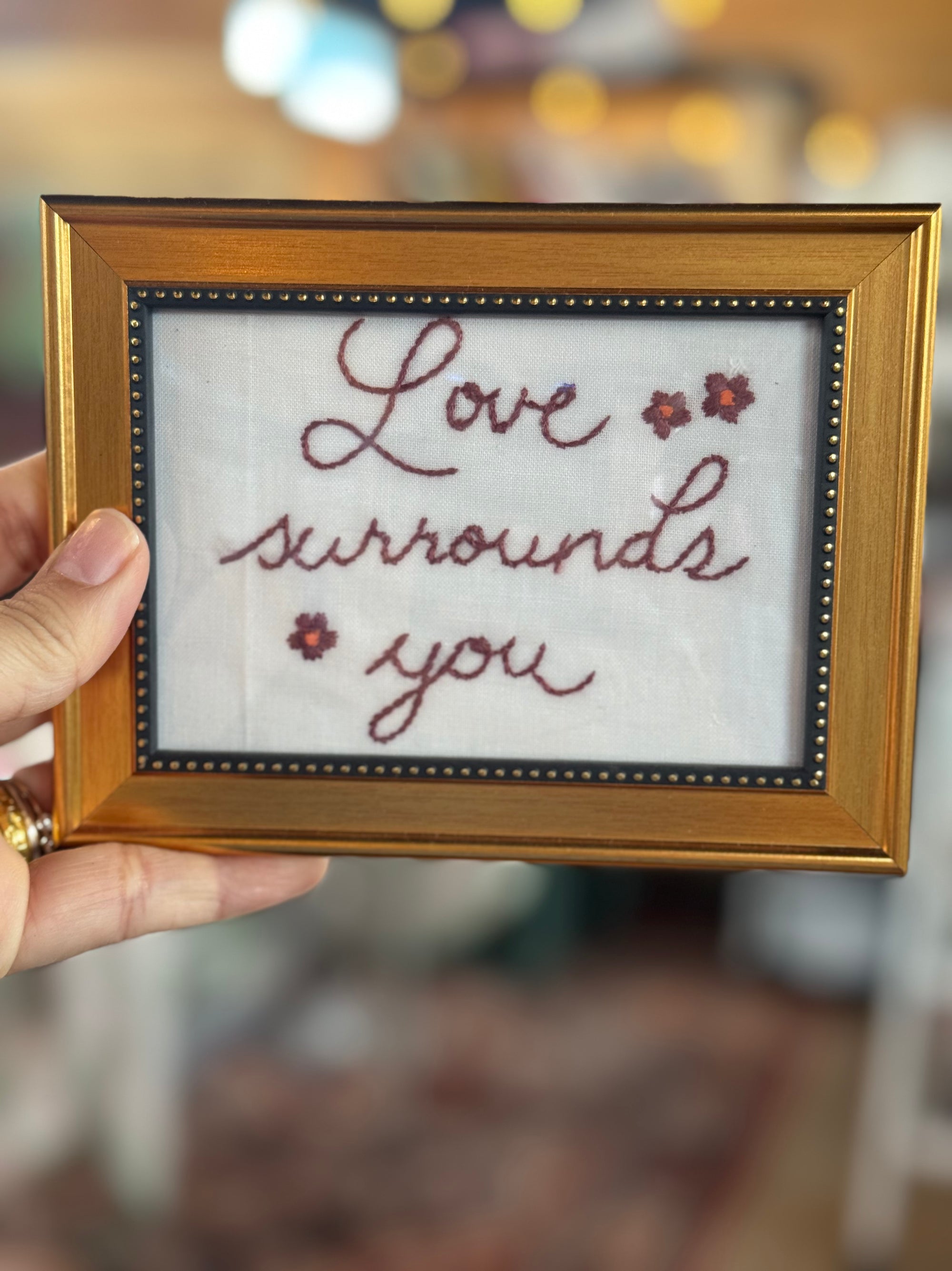 Love surrounds you - Pretty Words Framed Art