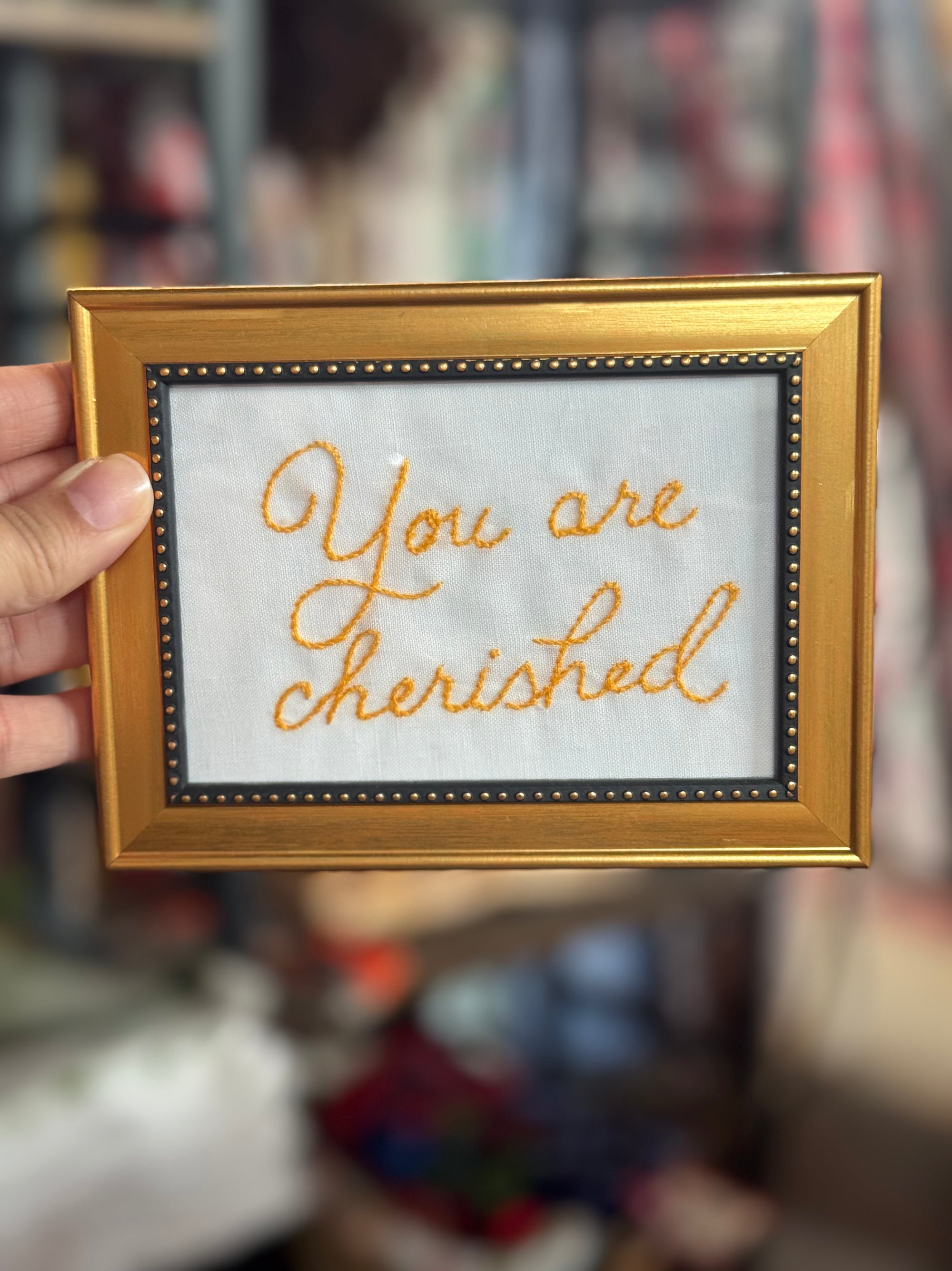 You are Cherished - Pretty Words Framed Art