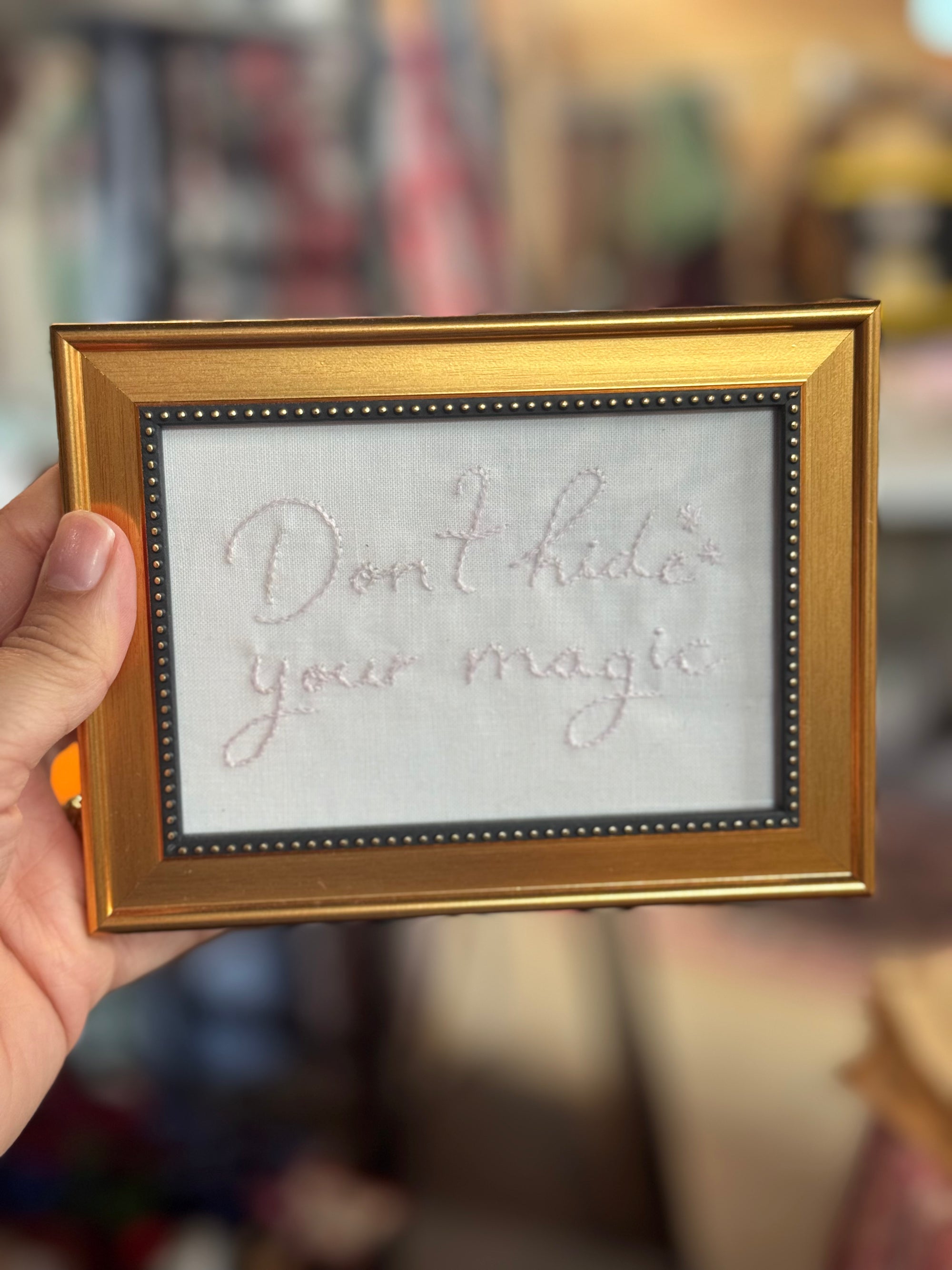 Dont Hide your magic- Pretty Words Framed Art