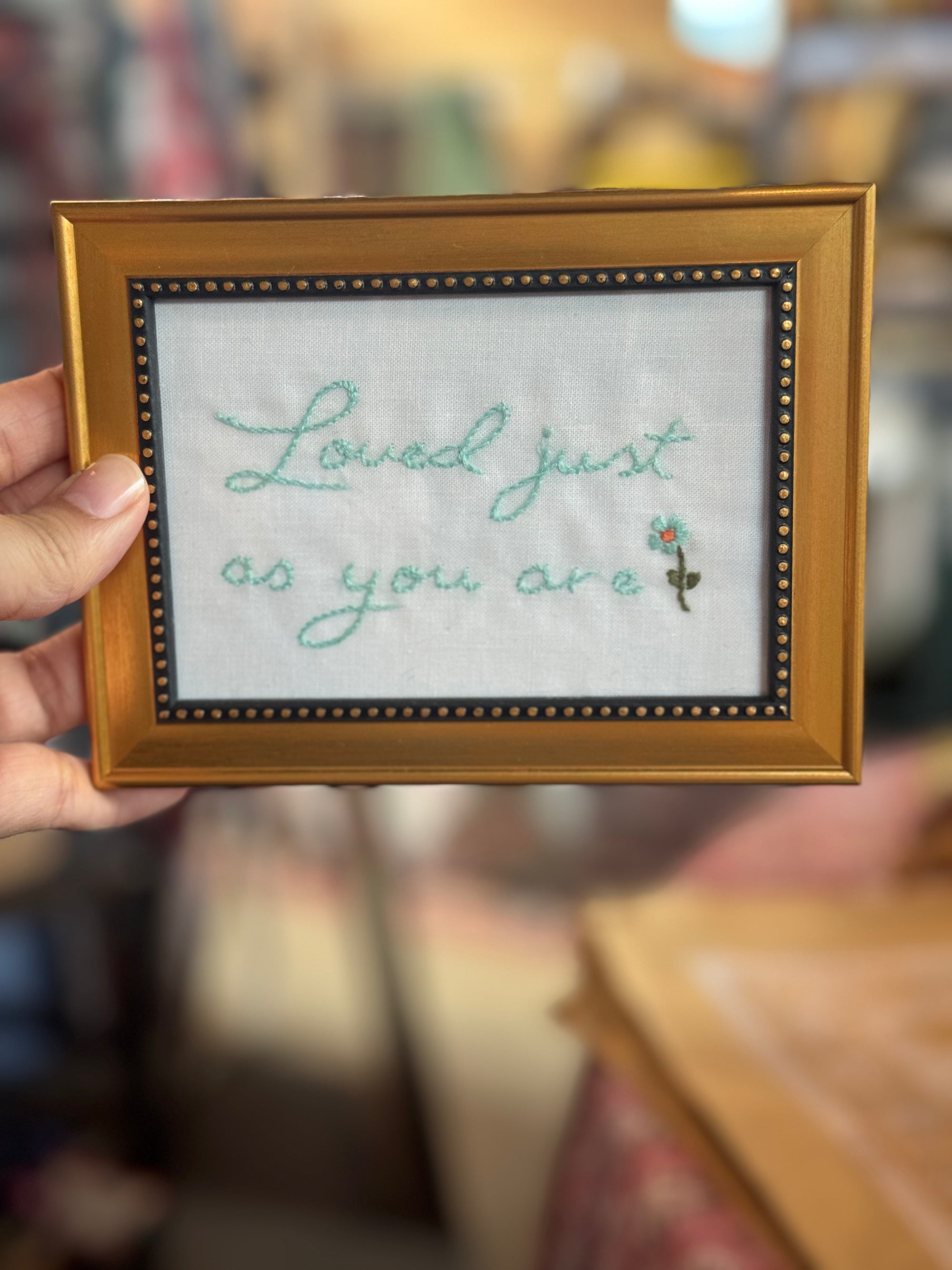 Loved just as you are - Pretty Words Framed Art