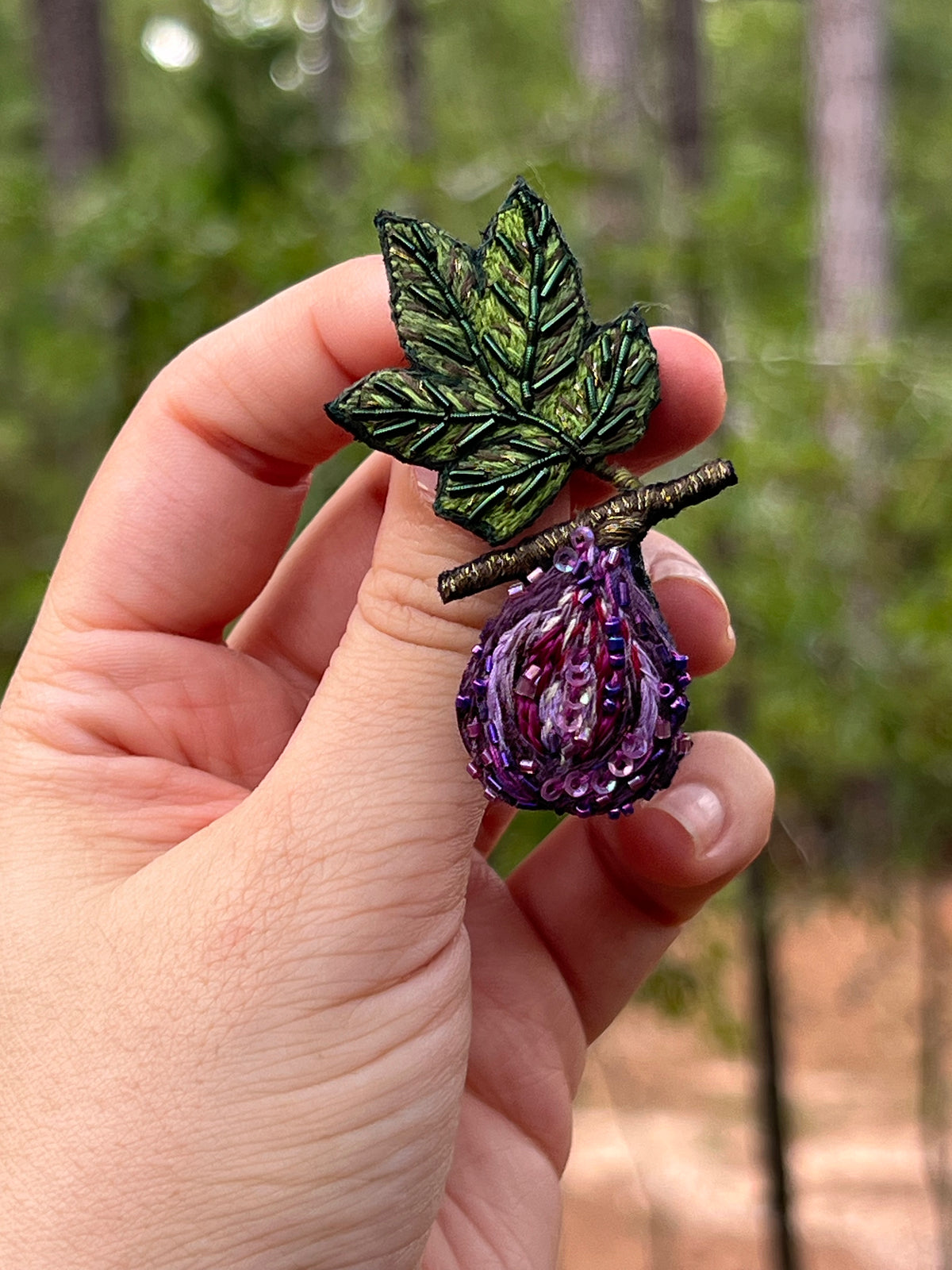 Fig Brooch