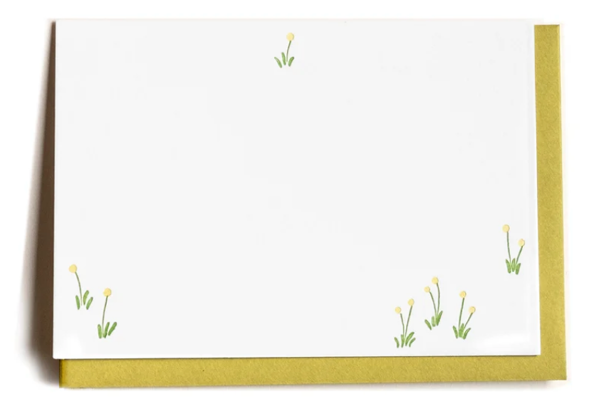 Dandelion Letterpress Notecard Box