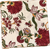Block Print Wine Wild Flower Cloth Napkin