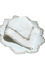 Bone Flower Hemstitch Dinner Napkin