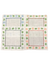 Floral Hemstitch cocktail napkin - set of 4