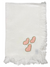 Embroidered Hearts - Hand Knotted Fringe Dinner Napkin