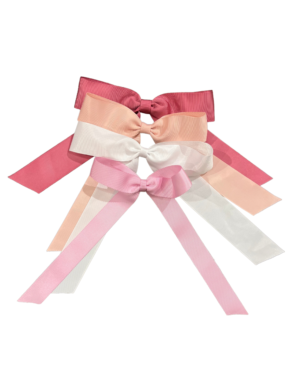 In Pinks Bows - set of four