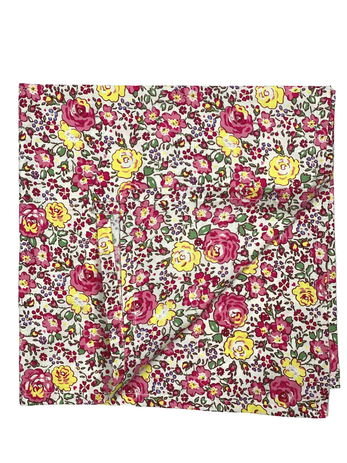 Yellow and Pink Flowers Cloth Napkin