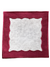 Plum Applique Cocktail Napkin