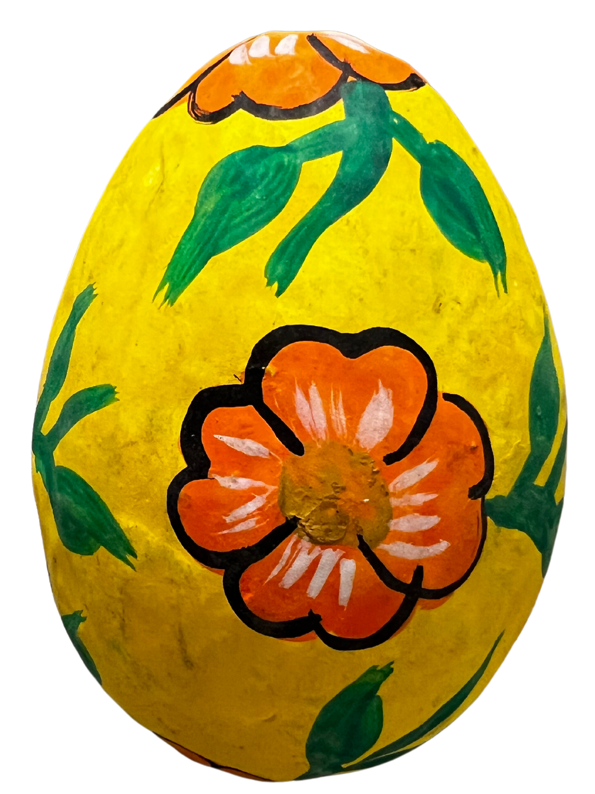 Paper Mache Hand Painted Easter egg