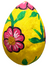 Paper Mache Hand Painted Easter egg