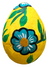 Paper Mache Hand Painted Easter egg