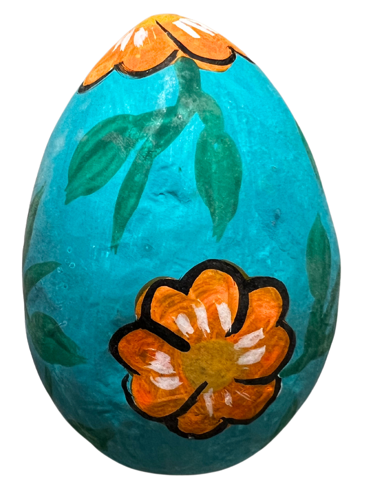 Paper Mache Hand Painted Easter egg