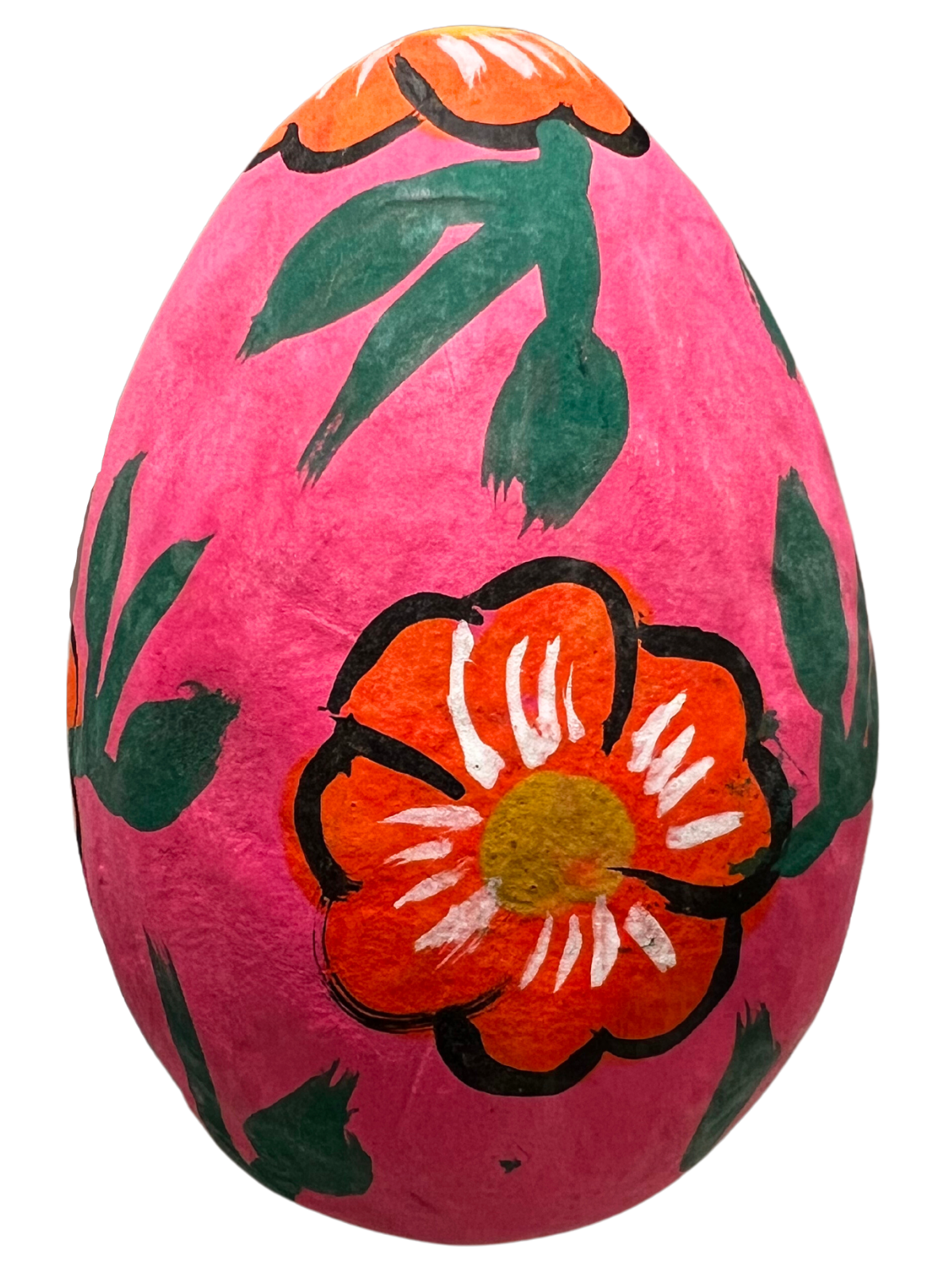 Paper Mache Hand Painted Easter egg