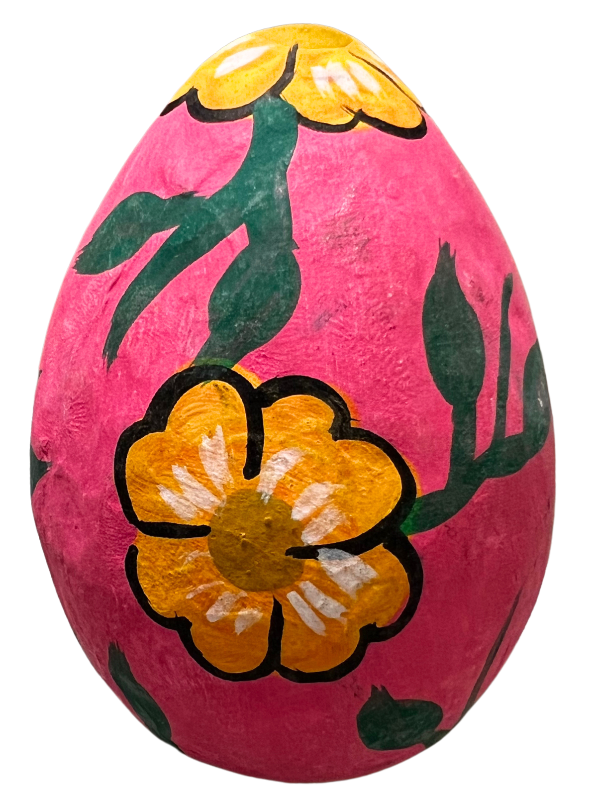 Paper Mache Hand Painted Easter egg