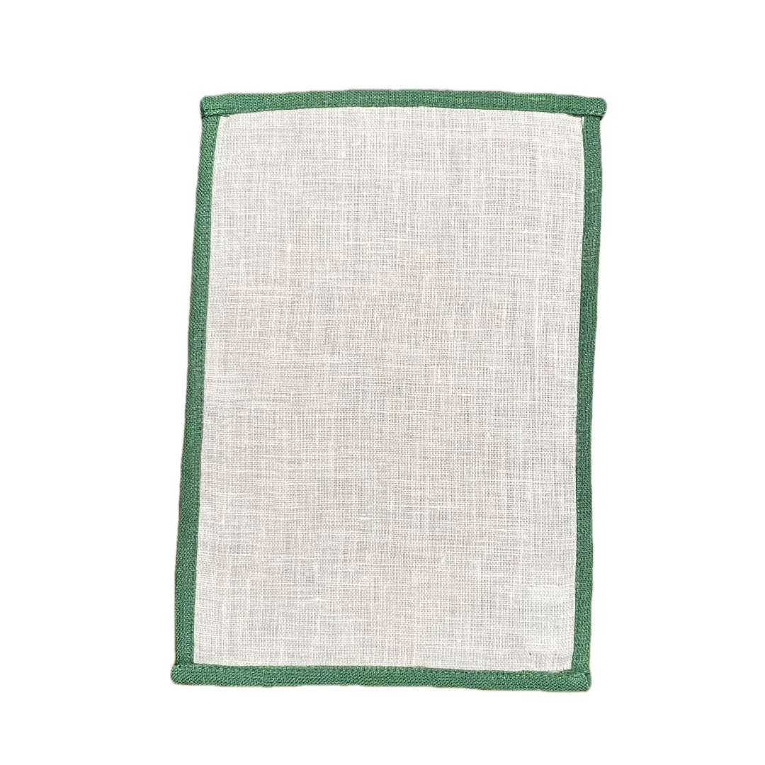 Emerald Fold Over Color Edge Napkin