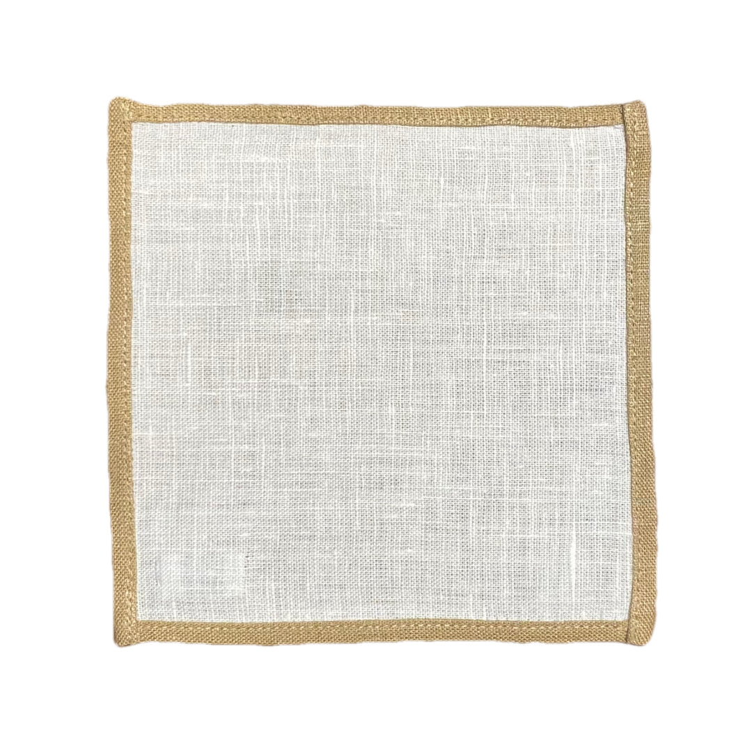 Light Brown Color Edge Cocktail Napkin