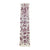 Two-Tone Otomi Tenango Table Runner Eggplant and Grey