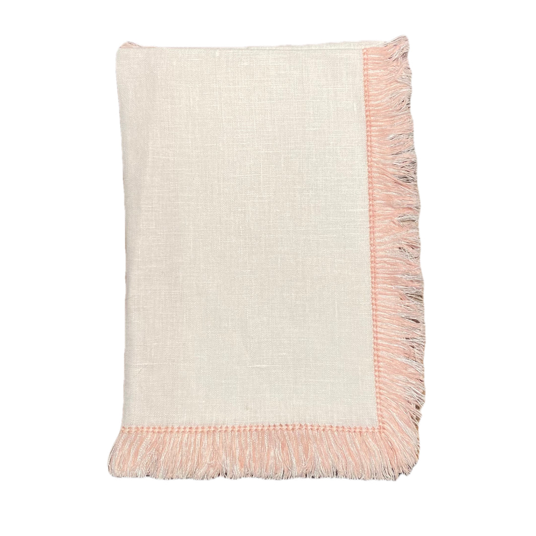 Petal Hand Knotted Fringe Dinner Napkin