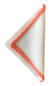 Bella Crochet Edge Dinner Napkins: white