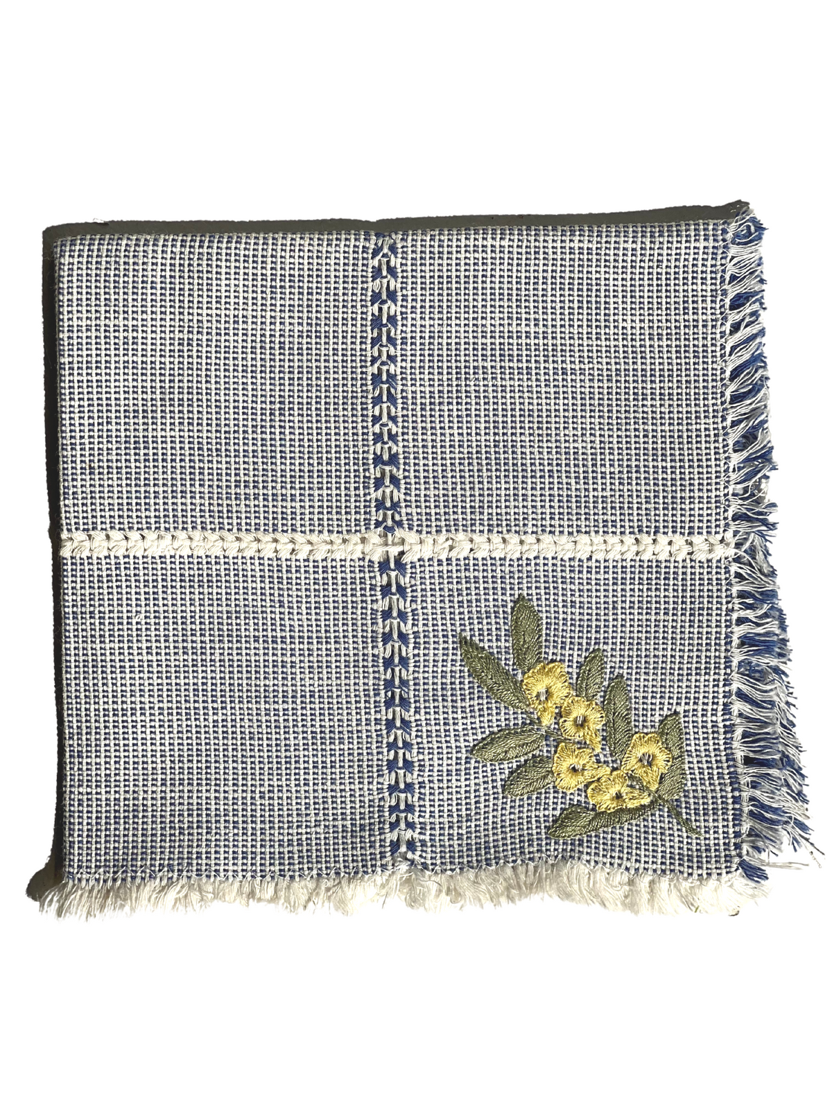 Cotton Dinner Napkin with Yellow Jessamine - Charleston Collection