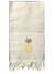Hand Towel with Hand Stitched Pineapple - Charleston Collection